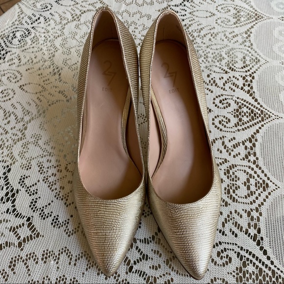 Naturalizer 27 Edit gold high heels NWOB - Picture 3 of 7